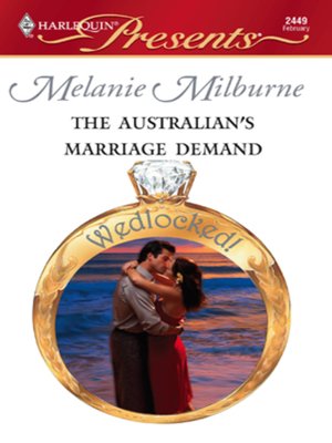 cover image of The Australian's Marriage Demand